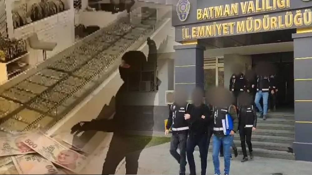 Batman&rsquo;da Kuyumcuya Silahlı Soygun: 6 Ş&uuml;pheli G&ouml;zaltında
