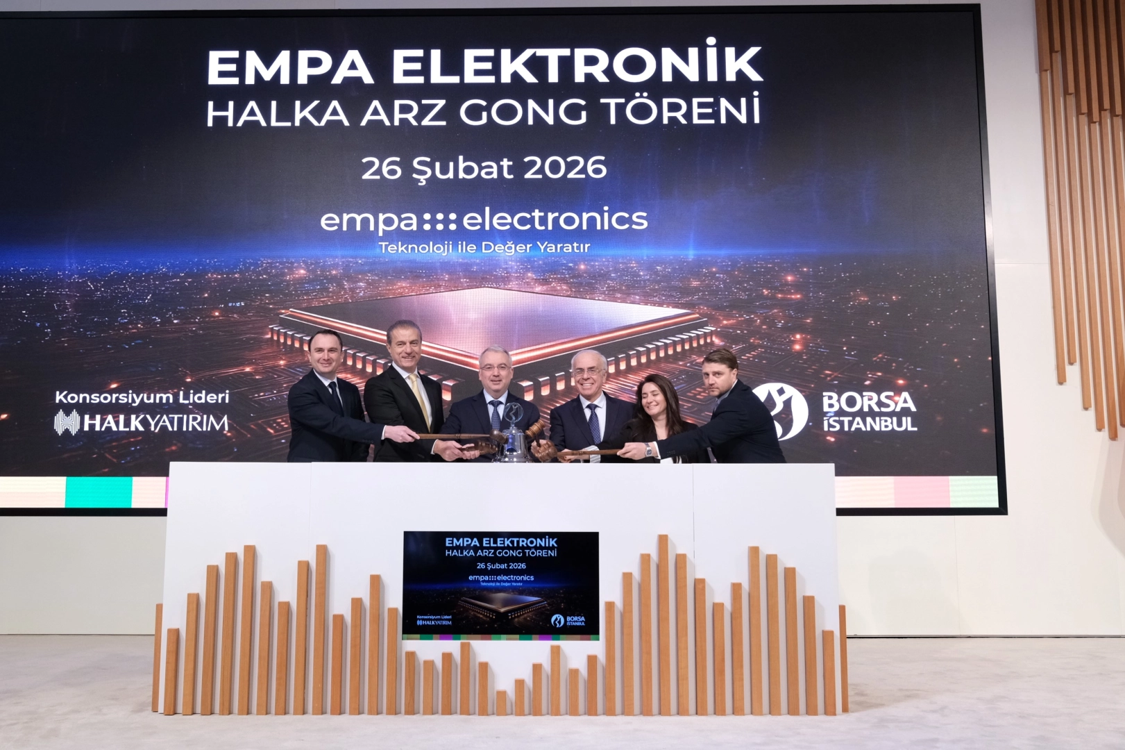 Empa Elektronik Gong &Ccedil;aldı: Halka Arz Sonrası İlk İşlem