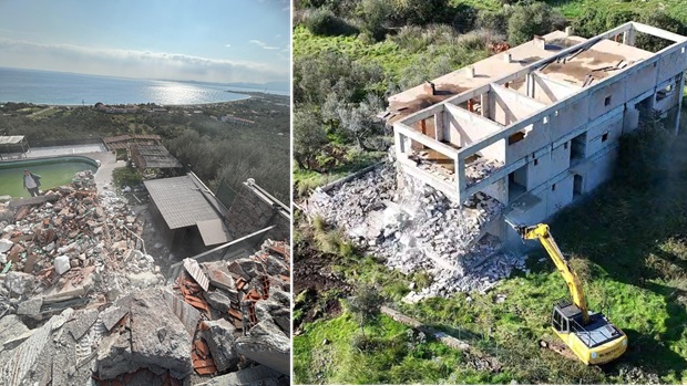 Ayvacık&rsquo;ta 66 Ka&ccedil;ak Yapı Yıkıldı