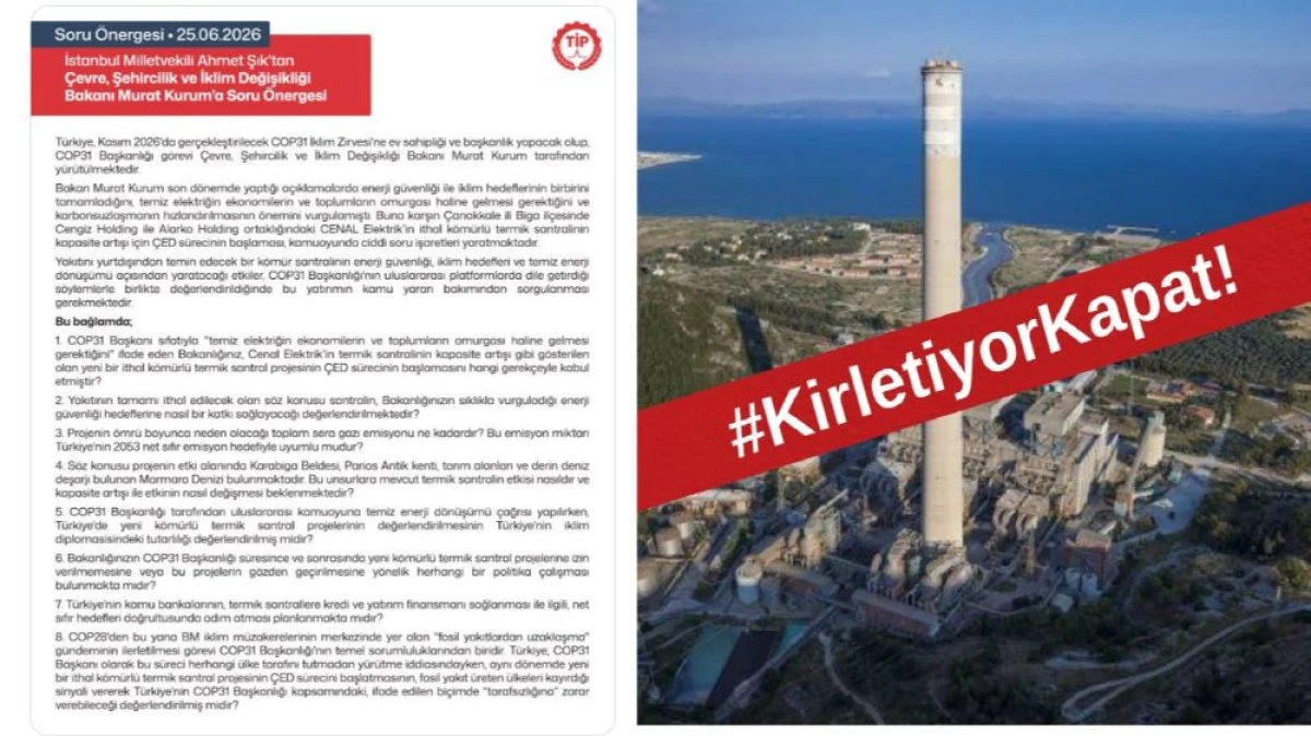 Ahmet Şık'dan 'Cenal' Soru &Ouml;nergesi