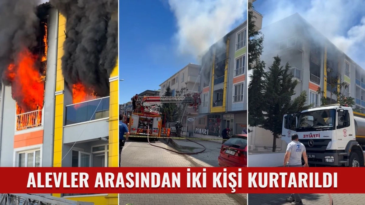 Barbaros Mahallesinde Korkutan Yangın