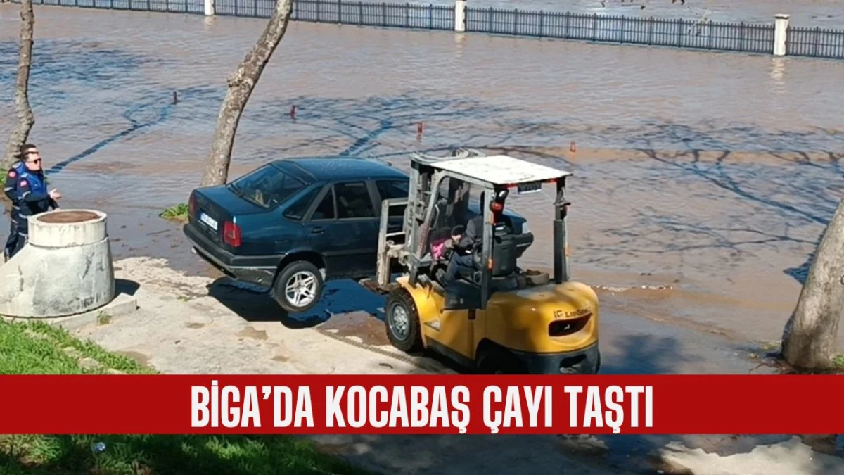 Biga'da Kocabaş &Ccedil;ayı Otoparkı Yuttu!