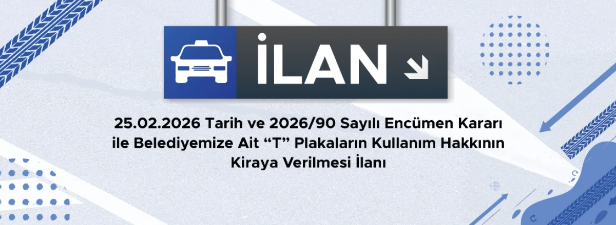 &Ccedil;anakkale Belediyesi&rsquo;nden 4 Adet Taksi Plakası İhalesi