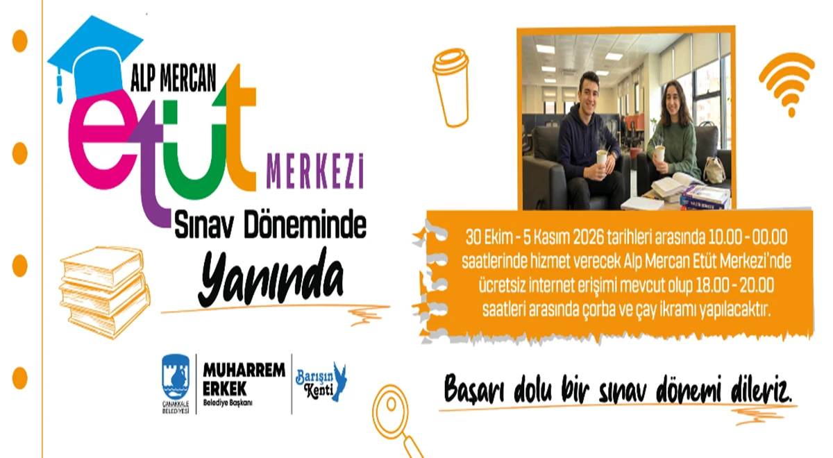 &Ccedil;anakkale Belediyesi&rsquo;nden &Uuml;niversitelilere Sınav Desteği
