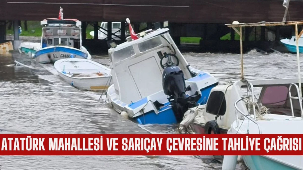 &Ccedil;anakkale Valiliğinden Taşkın Uyarısı