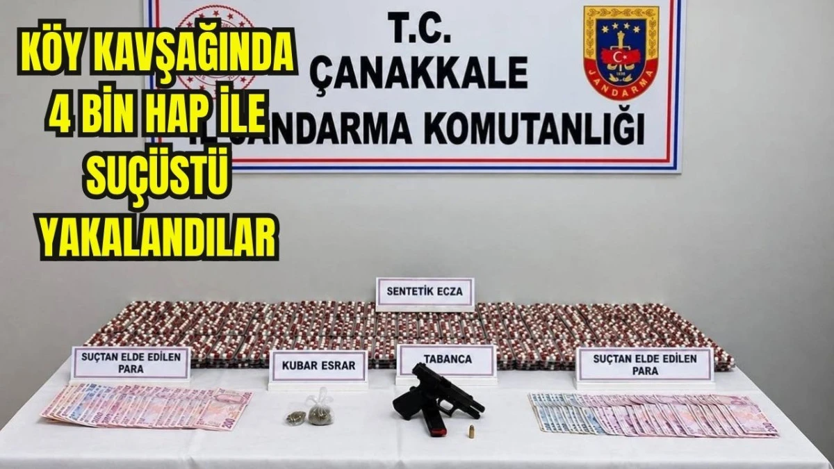 &Ccedil;anakkale'de Binlerce Sentetik Hap Ele Ge&ccedil;irildi