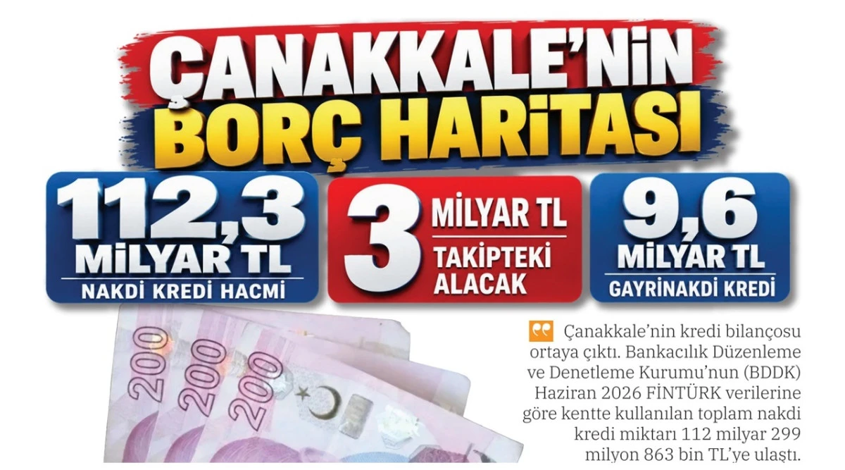 &Ccedil;anakkale'de Takipteki Alacaklar 3 Milyar TL'ye Yaklaştı!