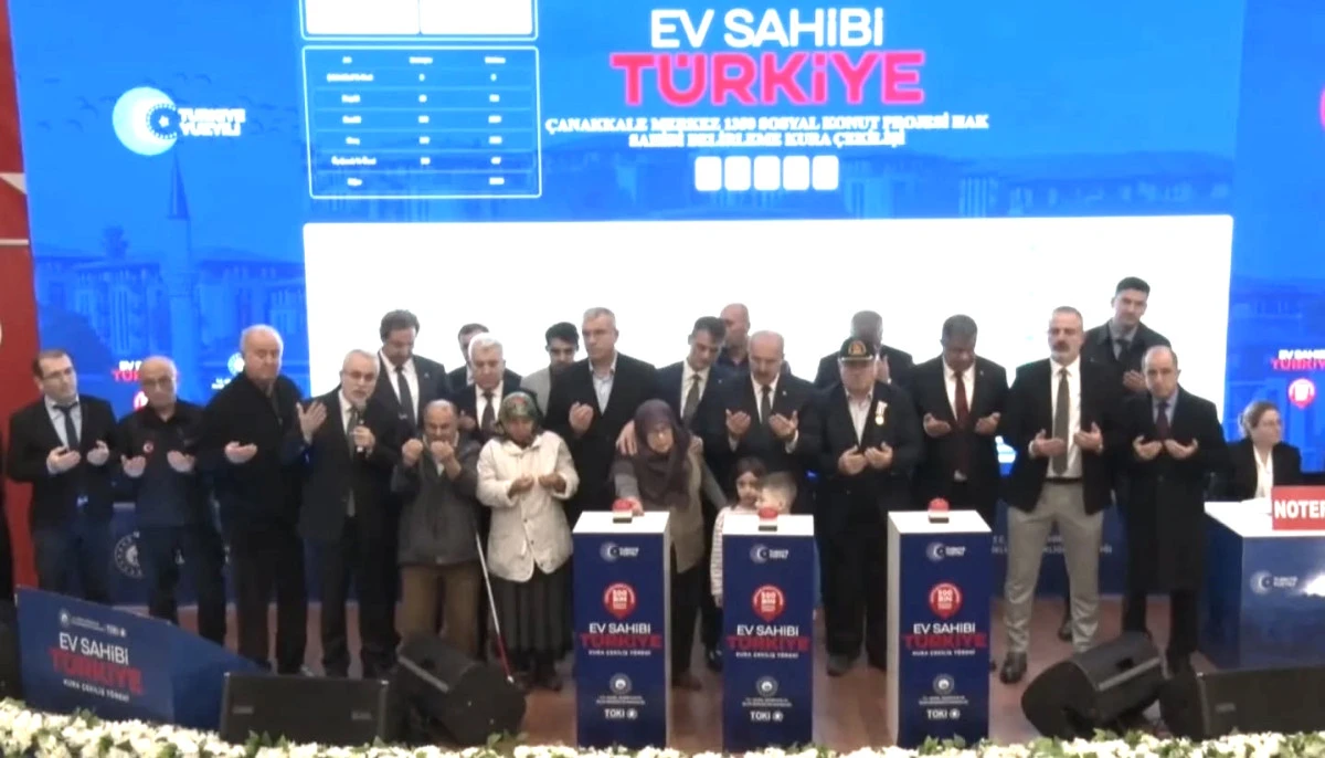 &Ccedil;anakkale'de TOKİ Heyecanı: 3 Bin 276 Hak Sahibi Belirlendi!