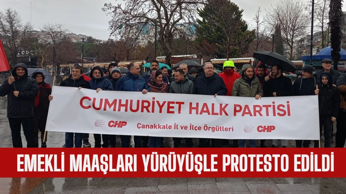 CHP ve Sendikalardan Emekli Maaşlarına Yağmur Altında Tepki