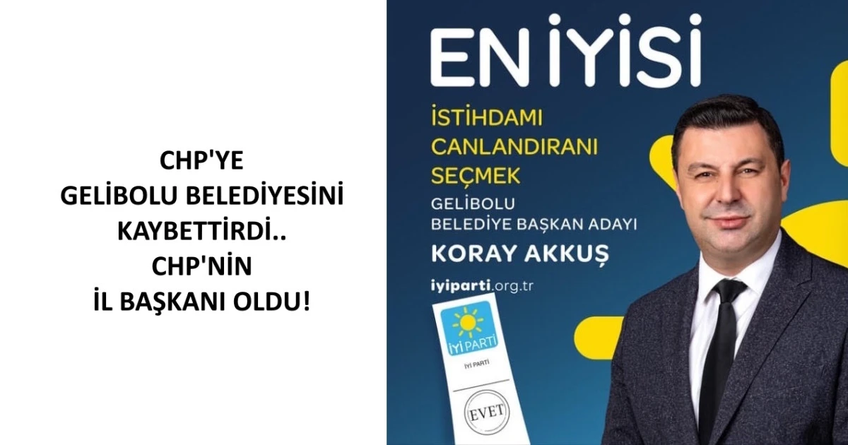 CHP'den İYİ Parti'ye Ge&ccedil;mişti.. Şimdi İl Başkanı Oldu!