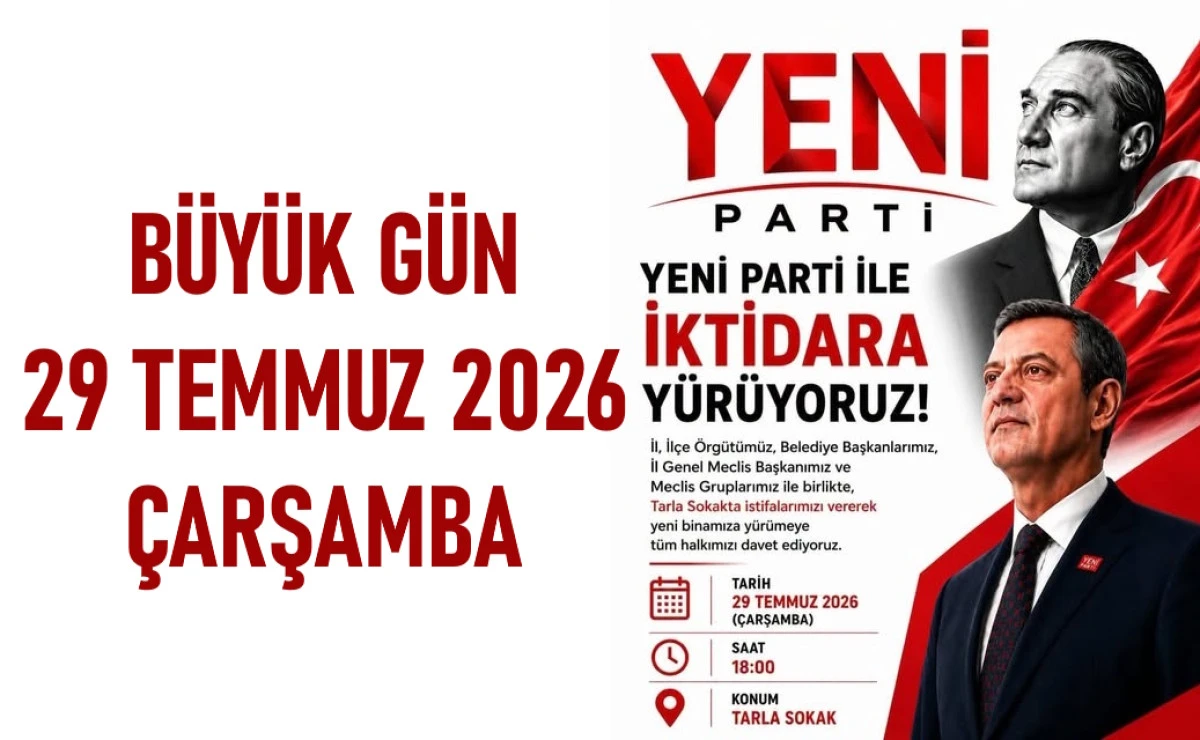 CHP&rsquo;liler YENİ Parti&rsquo;ye Y&uuml;r&uuml;yecek!