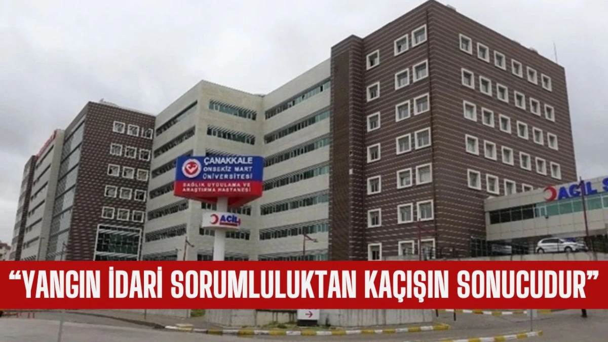 &Ccedil;OM&Uuml; Hastanesi&rsquo;nde Sterilizasyon B&ouml;l&uuml;m&uuml;nde Yangın &Ccedil;ıktı