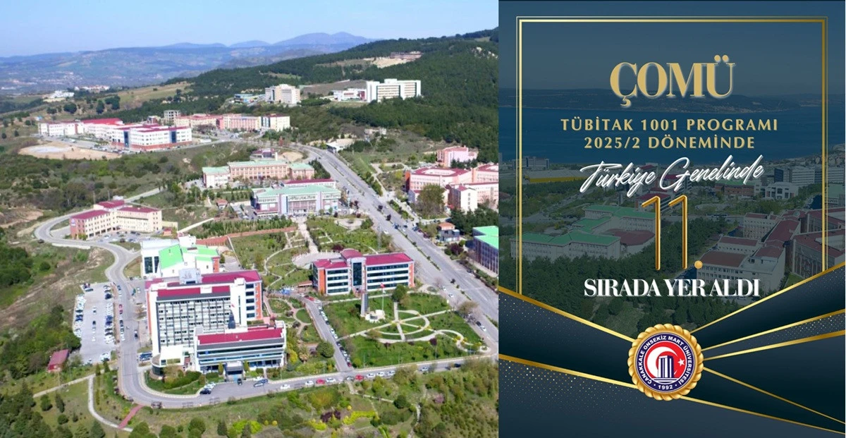 &Ccedil;OM&Uuml;, T&Uuml;BİTAK 1001 Programı&rsquo;nda T&uuml;rkiye Genelinde 11. Oldu