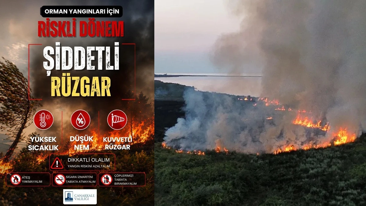 DİKKAT: Orman Yangını Riski En &Uuml;st Seviyede!