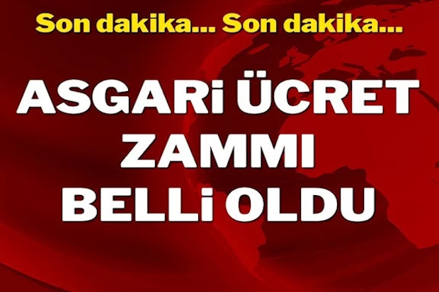 Asgari &Uuml;cret Zammı Belli Oldu