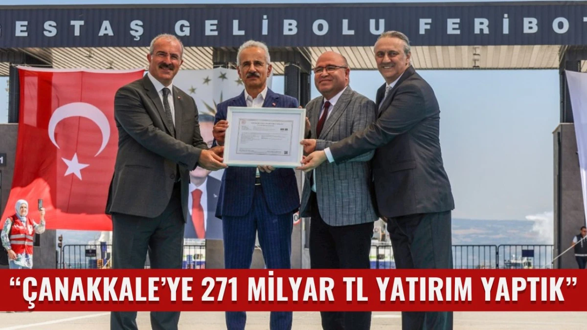 Gelibolu Yeni Feribot İskelesi T&ouml;renle Hizmete Girdi