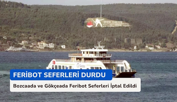 Adalara Feribot Seferlerine Fırtına Engeli