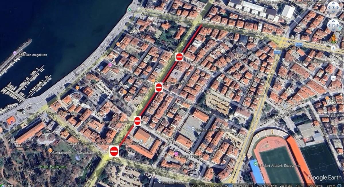 İnönü Caddesi Bir Hafta Boyunca Tek Taraflı Kapatıldı