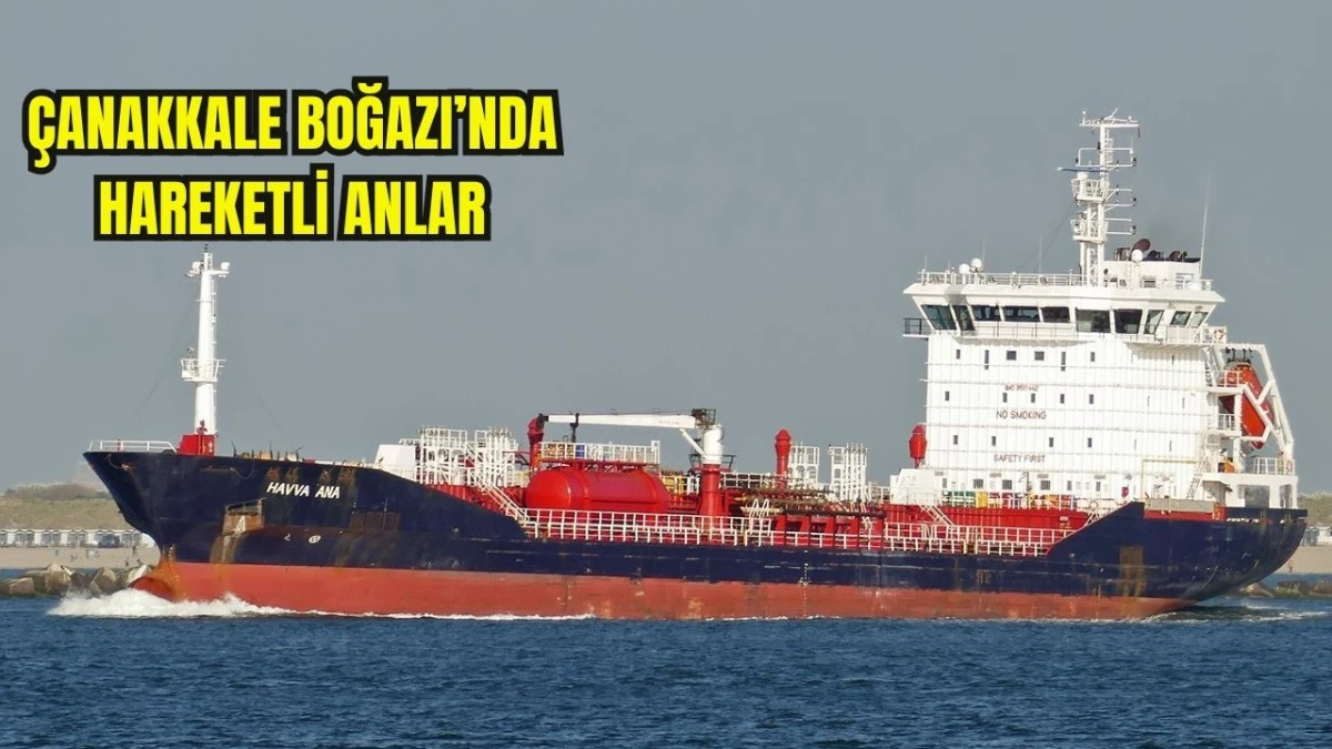 Kimyasal Tankerin Bacasında Yangın &Ccedil;ıktı!
