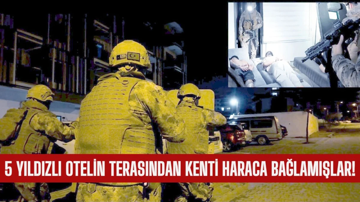 Su&ccedil; &Ouml;rg&uuml;t&uuml;n&uuml;n Kararg&acirc;hları 5 Yıldızlı Otelin Terası &Ccedil;ıktı!