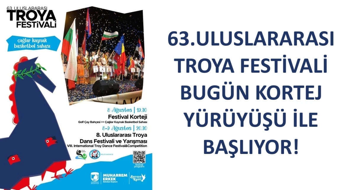 Troya Festivali Kortej Y&uuml;r&uuml;y&uuml;ş&uuml;yle Başlıyor!